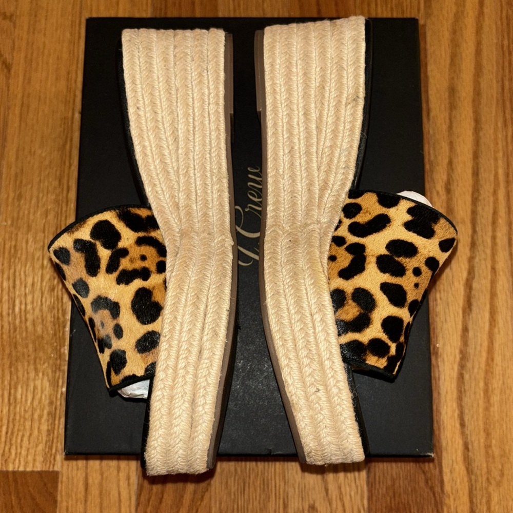 J. Crew Haircalf Leopard Espadrille - Picture 5 of 7